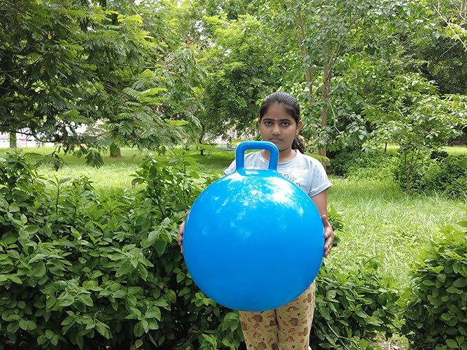 Fun Bounce Hop Ball - Inflatable Exercise Ball for Kids and Adults 55 cm