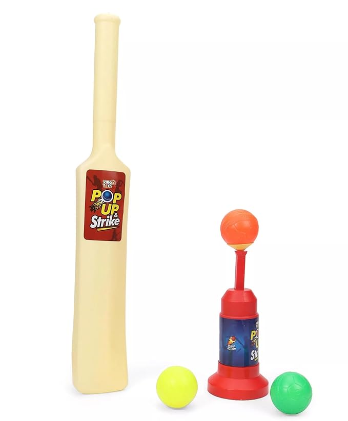 Kids Cricket Set – Age 5 to 8 | Sturdy 54 cm Bat, Launcher & Balls | Non-Toxic & Fun Outdoor Play