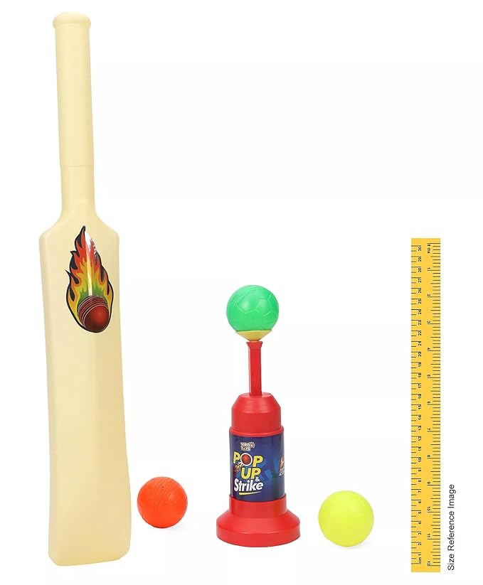 Kids Cricket Set – Age 5 to 8 | Sturdy 54 cm Bat, Launcher & Balls | Non-Toxic & Fun Outdoor Play