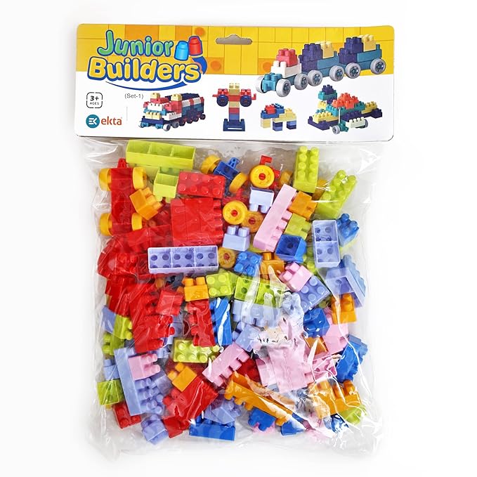 STEM Building Blocks Set for Kids – Colorful, Creative, and Safe Construction Toy for Fine Motor Skills & Imaginative Play