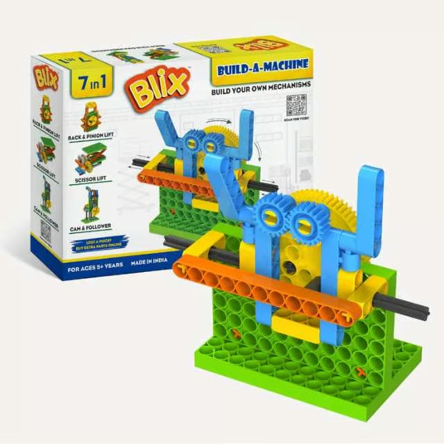 BLIX Build A Machine ZT – STEM Construction Kit for Kids | Build Real Working Machines & Boost Engineering Skills