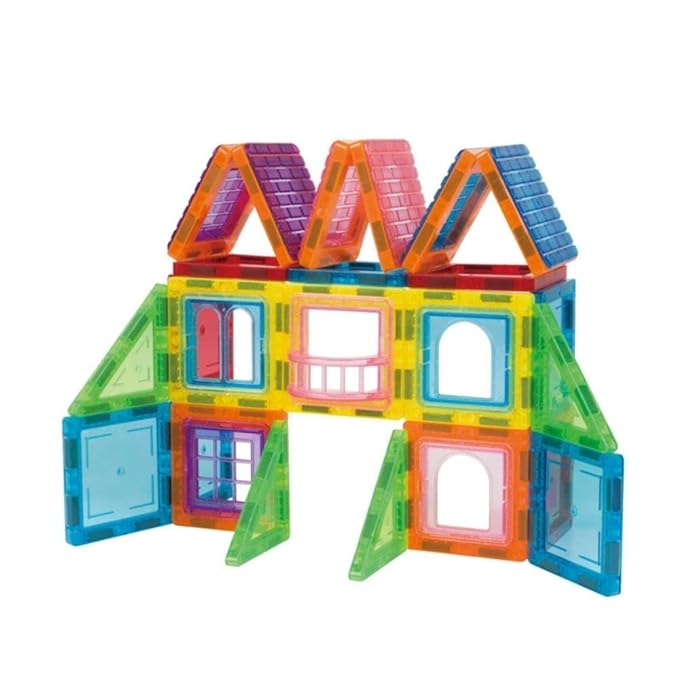 STEM Magnetic Tiles for Kids – Build 3D Models, Robots & More | Educational & Creative Toy