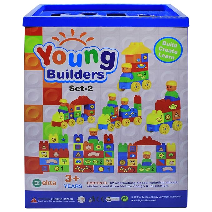 Ekta Young Builders Set 2 Blocks & Bricks Toy Game