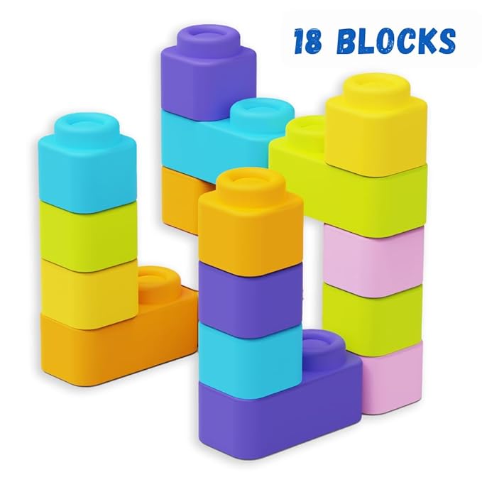 Soft & Safe Baby Blocks – Easy to Grip, Mouth-Safe, and Perfect for Early Learning