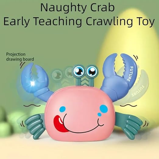 Baby Toys Crawling Crab Toy for Kids Infant Toddlers Tummy Time Dancing Musical Moving Toys for Babies Boys Girl Birthday Gift