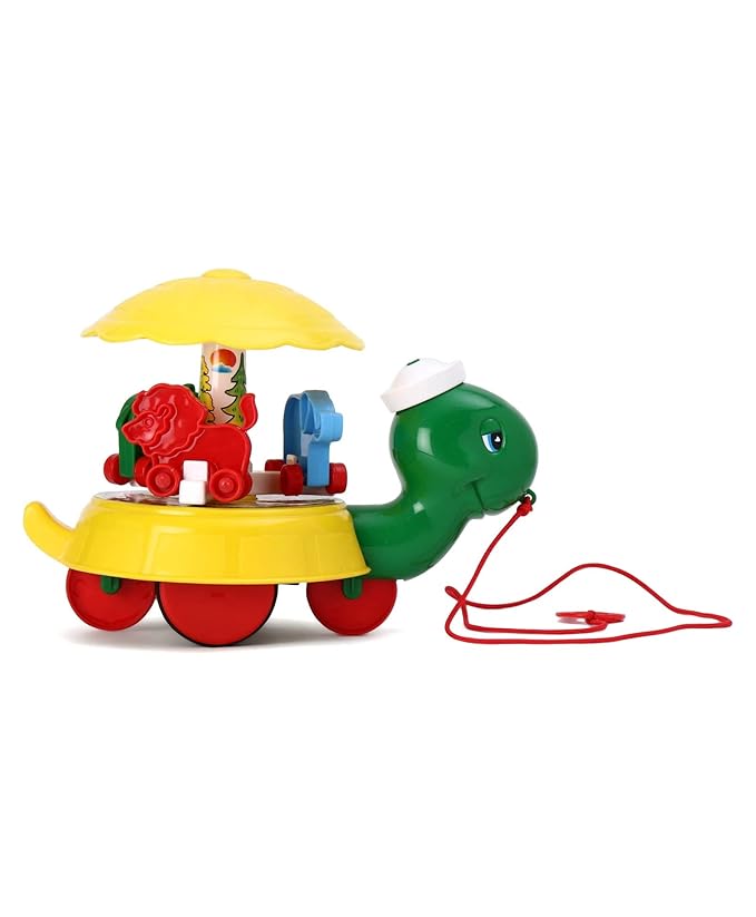 UNITED AGENCIES UA Toys Kids Freddy The Turtle Pull Along Toy for Kids & Toddlers (Multicolor)