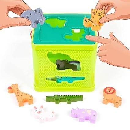 ANIMALS SHAPE SORTER WITH – Learn, Match & Play the Animal Way!