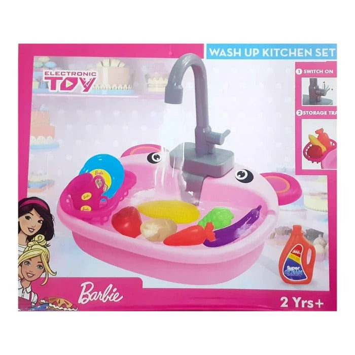 WASH UP KITCHEN SET CER' Splash, Scrub & Learn! A Realistic Sink Playset for Little Helpers with Big Imaginations