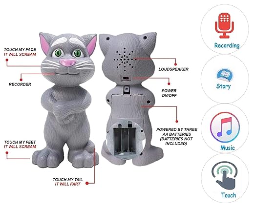 Talking Tom Cat Toy Multicolour