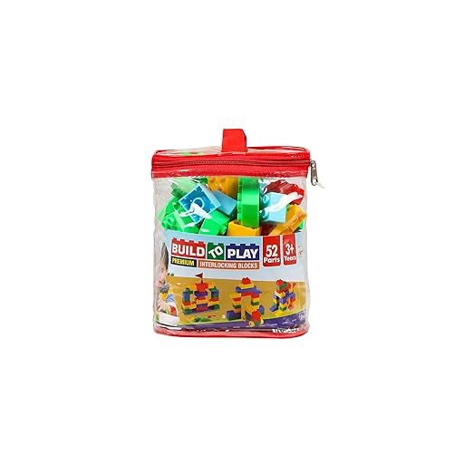 52 Parts ABS Toy Set Creative Building Blocks Educational Toy for Kids Enhances Problem Solving Develops Fine Motor Skills Safe & Non Toxic