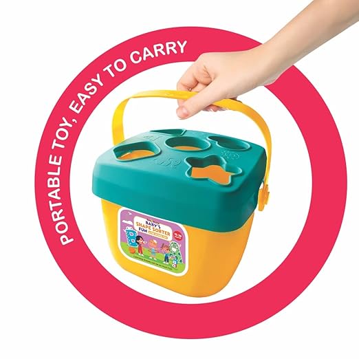 Toymate Cuppy Shappy- All In 1 Sorting Stacking Nesting Cups Shapes&Color Toy Games Montessori Activity Blocks Puzzles