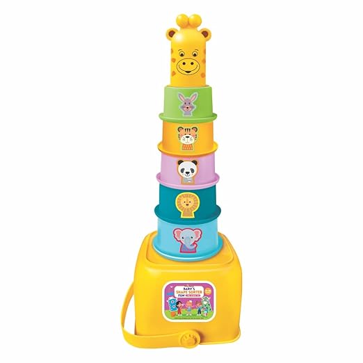 Toymate Cuppy Shappy- All In 1 Sorting Stacking Nesting Cups Shapes&Color Toy Games Montessori Activity Blocks Puzzles