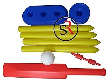 Skyhigh 20-20 Pro Challenge Ekta Junior Cricket Set – Lightweight Plastic Bat & Ball Kit for Kids' Outdoor & Indoor Fun