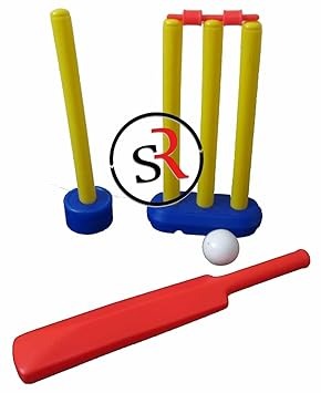 Skyhigh 20-20 Pro Challenge Ekta Junior Cricket Set – Lightweight Plastic Bat & Ball Kit for Kids' Outdoor & Indoor Fun