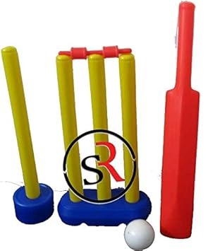 Skyhigh 20-20 Pro Challenge Ekta Junior Cricket Set – Lightweight Plastic Bat & Ball Kit for Kids' Outdoor & Indoor Fun