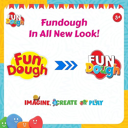 Fundough Funskool Colour Compound – 600g Multicolour Dough, Sculpt & Shape – Pack of 2 – Age 3+