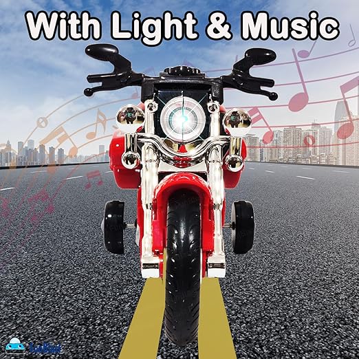 Pull Back Vehicles Bike Toy - Bike Toy for Kids Light & Sound Bike Toy for Kids Toy Bike for 3 Years Old Boys and Girls (Multicolor)