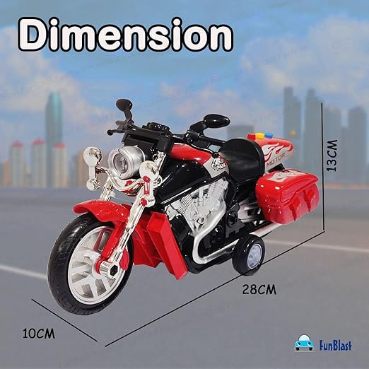 Pull Back Vehicles Bike Toy - Bike Toy for Kids Light & Sound Bike Toy for Kids Toy Bike for 3 Years Old Boys and Girls (Multicolor)