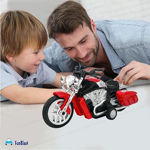 Pull Back Vehicles Bike Toy - Bike Toy for Kids Light & Sound Bike Toy for Kids Toy Bike for 3 Years Old Boys and Girls (Multicolor)