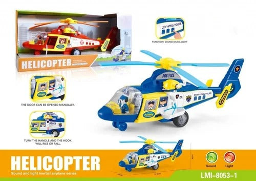 Helicopter City Patrol PO – Flashing Lights, Spinning Rotor, Endless Imagination