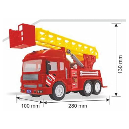 Fire Truck Toy – Pull-Back Vehicle with Lights & Siren Sounds – Rescue Play for Kids
