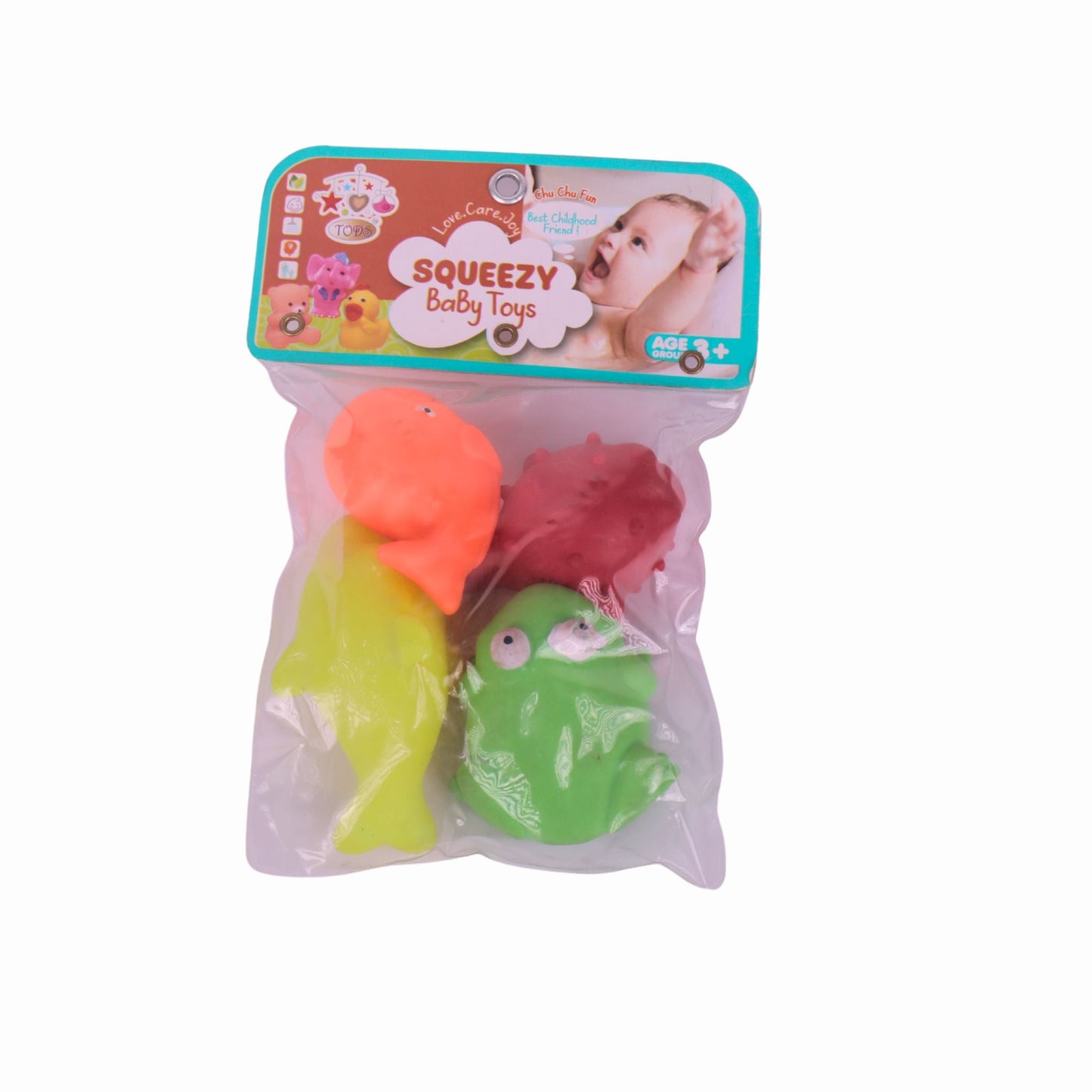 Squeezy Toys 4PCS Set – Fun, Colorful Stress Relief & Sensory Play for Kids & Adults