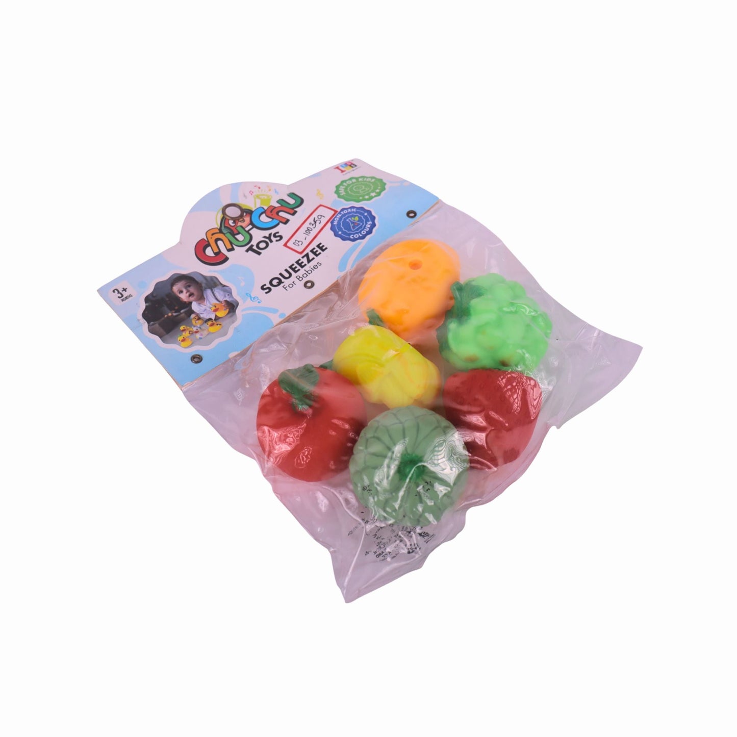 Squeezy Toys for Babies – 6PCS Bath & Sensory Play Set