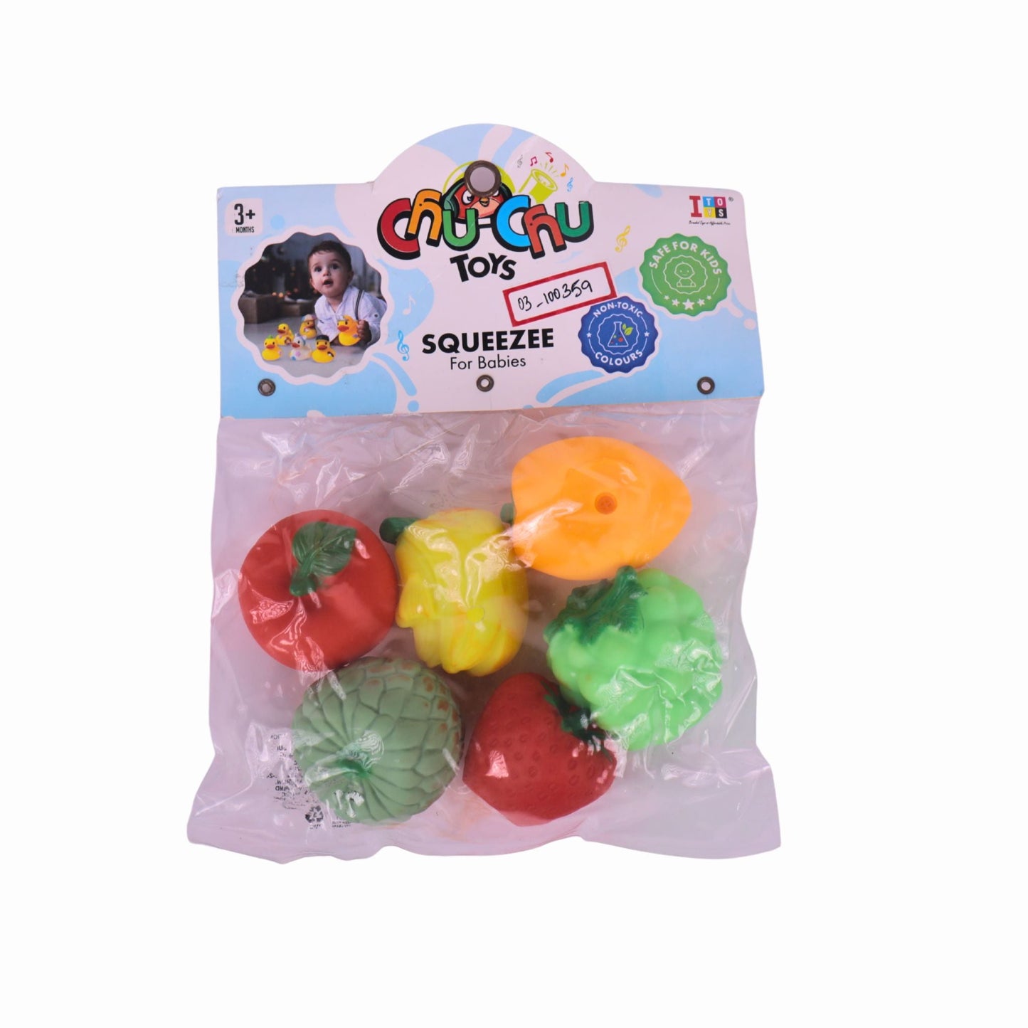 Squeezy Toys for Babies – 6PCS Bath & Sensory Play Set