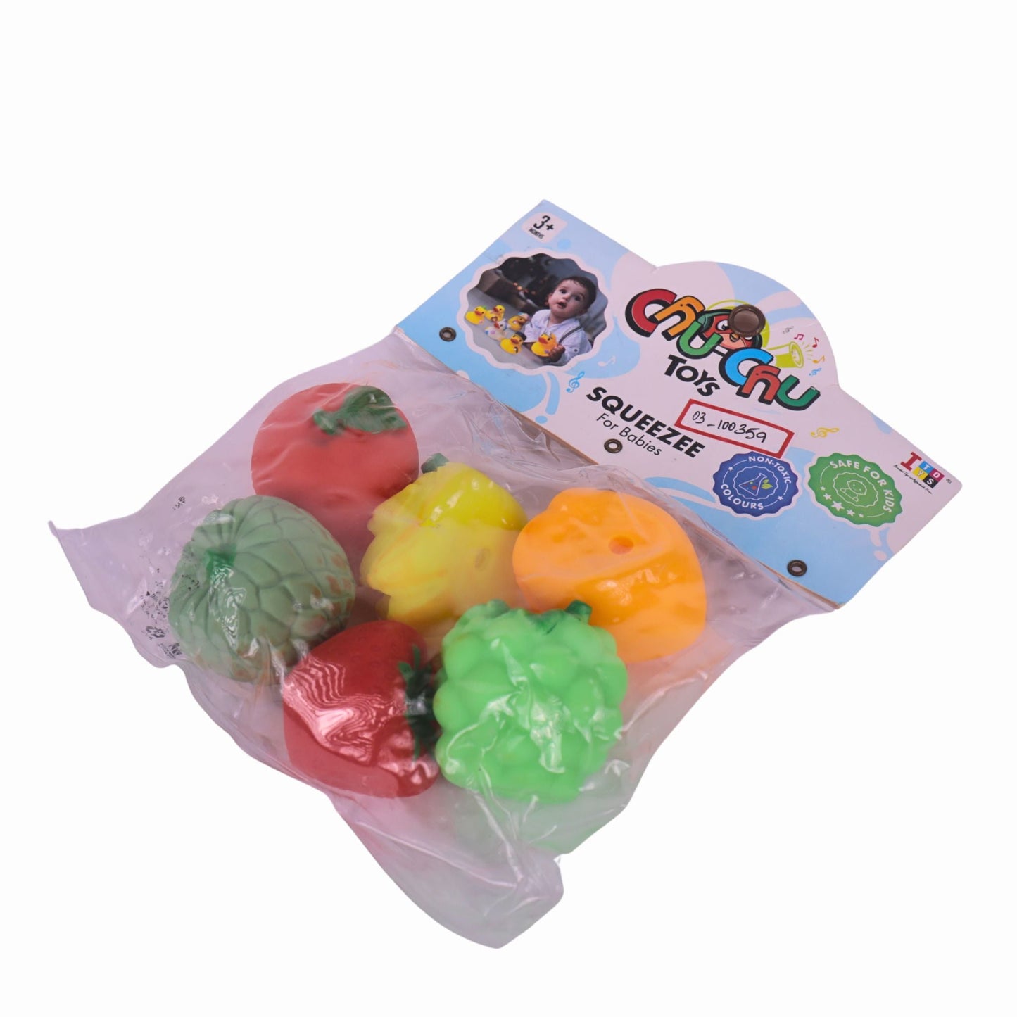 Squeezy Toys for Babies – 6PCS Bath & Sensory Play Set