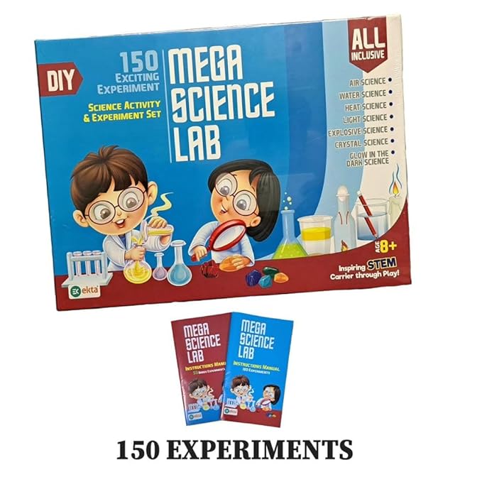 Ekta Mega Science Lab DIY Kit Featuring 150 Experiments