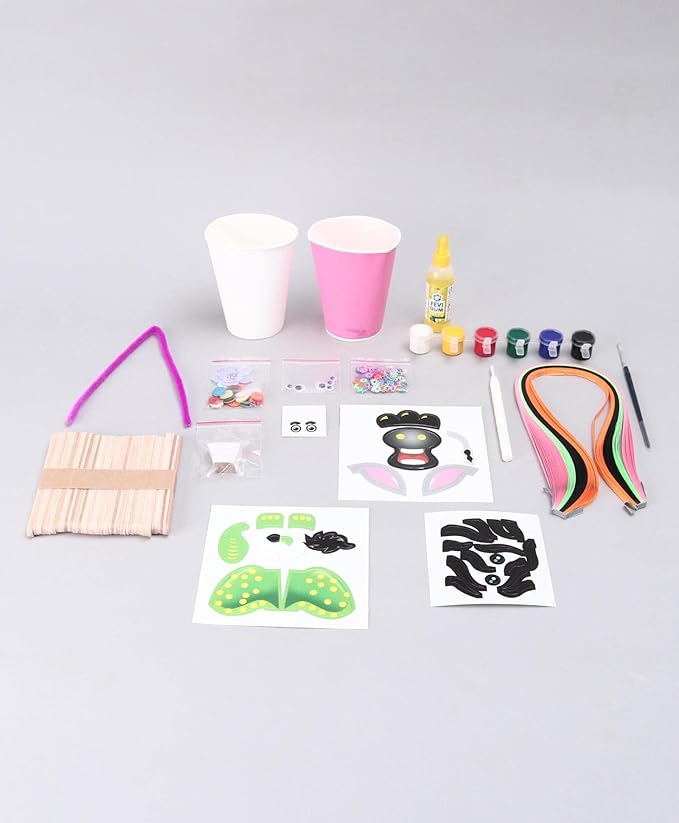 Ekta 4 in 1 Craft Box for Kids Craft Activity Game for Kids Exciting Game for Children -Multicolour