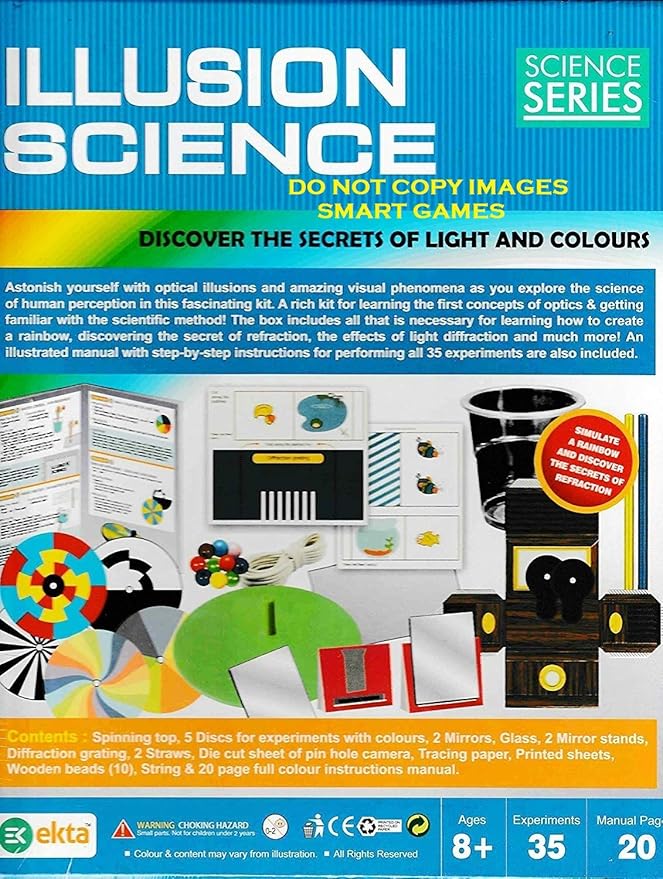 EKTA 8 Years Illusion Science Discover The Secrets of Light and Colours- Multi Color