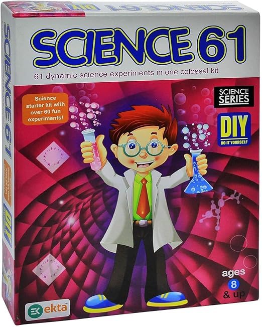 Science 61 DIY Lab Kit 61 Dynamic Science Experiments Ages 8 and Up