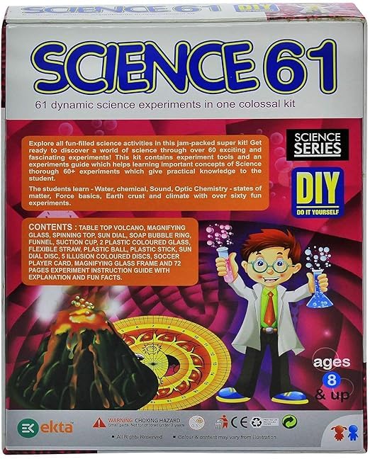 Science 61 DIY Lab Kit 61 Dynamic Science Experiments Ages 8 and Up