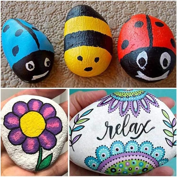 Generic DIY Rock Painting Set - Funny Interactive Stone Painting Kit - Educational Toy - Kids