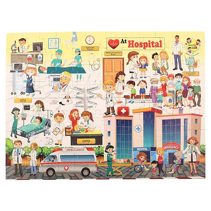 Innovative KIDS Floor Puzzle for 4 Age Kids(108 Piece) (at Hospital)