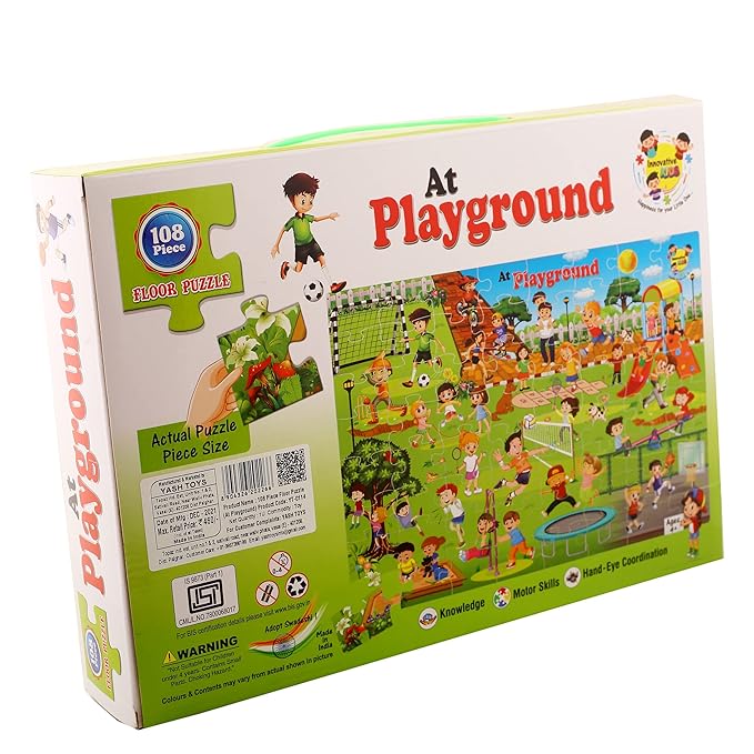 Innovative KIDS Floor Puzzle for 4 Age Kids(108 Piece) (at Playground)