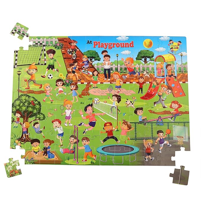 Innovative KIDS Floor Puzzle for 4 Age Kids(108 Piece) (at Playground)