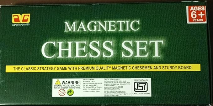 Magnetic Chess Set – Strong Board & Chessmen – Classic Game for Ages 6+