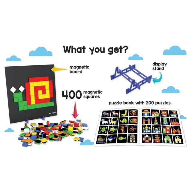 MAGNETIC PUZZLE SQUARE – Connect, Create & Challenge Your Mind!