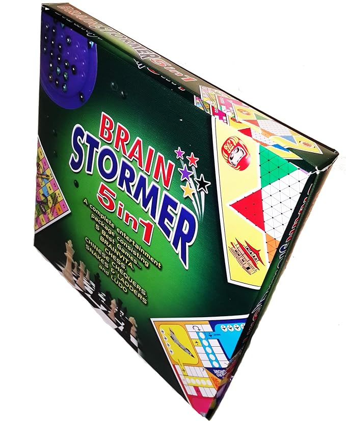 5-in-1 Family Game Set – Ludo, Chess, Business, Snakes & Ladders, and More
