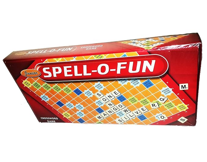 Spell-O-Fun Junior – Educational Word Building Board Game for Kids & Family