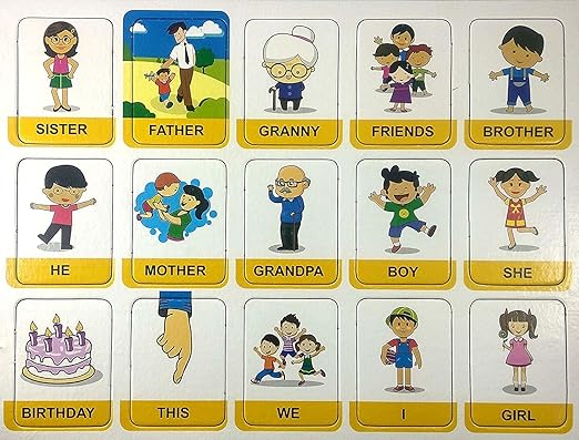 Maths & Sentence Builder – 90 Flash Cards for Preschool Learning & Word Play