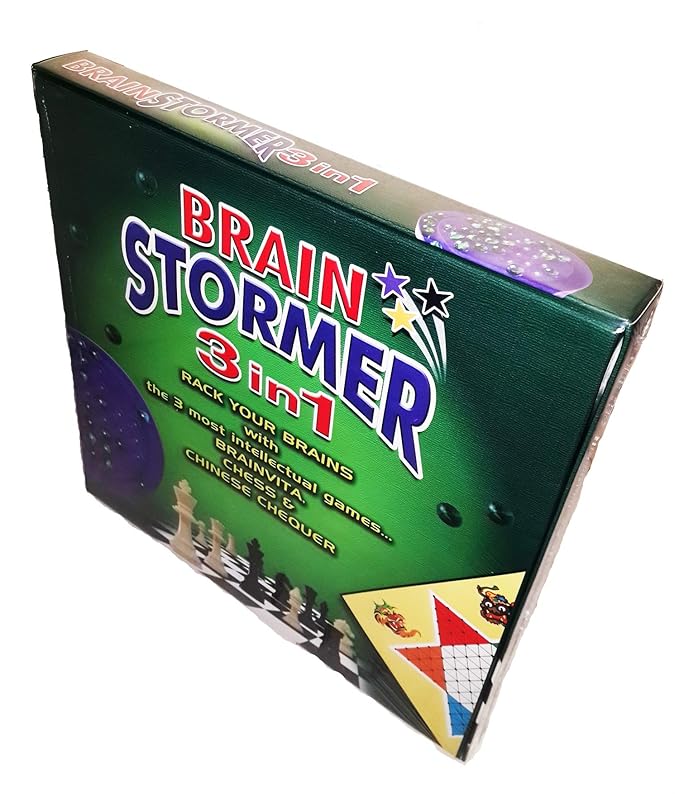 Brain Stormer 3-in-1 – Intellectual Family Board Games for Friends & Fun