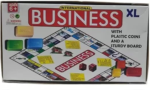 Big Size International Business – Real Estate Trading Board Game – Ages 8+
