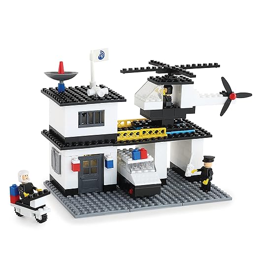 PEACOCK TOYS AND GAMES Highway Patrol 260 Pieces Premium Interlocking Blocks Multi color