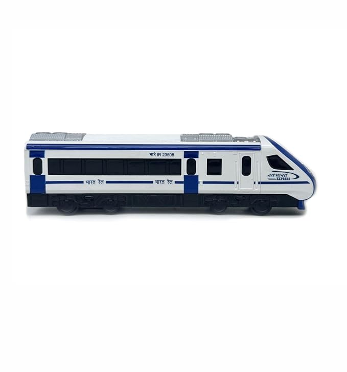 CENTY Nav Bharat Blue Express Pull Back Toy Train for 3Y Multi Colour