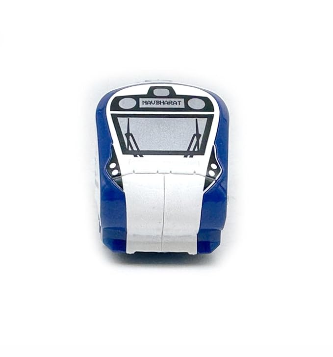 CENTY Nav Bharat Blue Express Pull Back Toy Train for 3Y Multi Colour