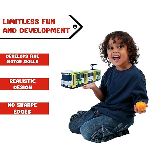 Centy Interactive Pull-Back Action Tram Toy