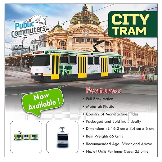 Centy Interactive Pull-Back Action Tram Toy